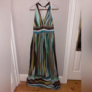 Banana Republic Vibrant Striped Maxi Dress
